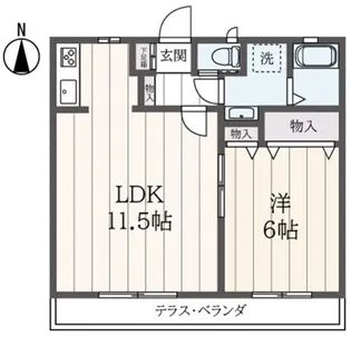 東京都練馬区石神井台6【アパート】の間取り