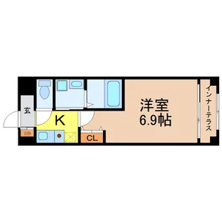 愛知県名古屋市中区新栄2【マンション】の間取り
