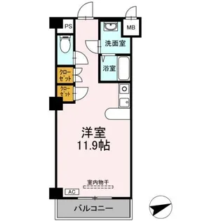 フェリオ甲府上石田【4階】の間取り