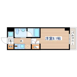 レジデンス仙台駅東【6階】の間取り