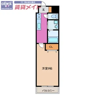 ブロッサムガーデン利平治【3階】の間取り