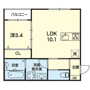 ステラ益城さくらの森【2階】の間取り