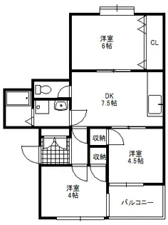 コーポアイランド【2階】の間取り