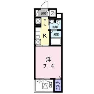 ヴェルニ上中里【3階】の間取り