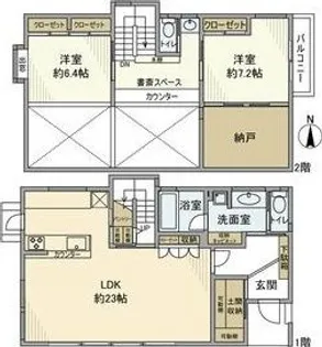 愛知県名古屋市千種区池上町2【一戸建】の間取り