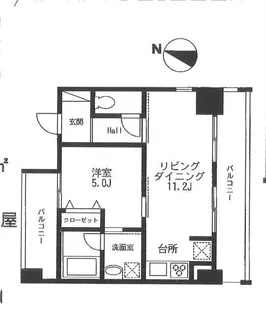 アクシス吉野町【8階】の間取り