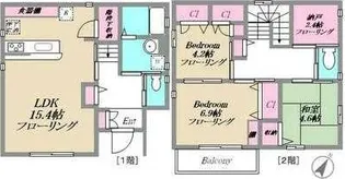 東京都渋谷区神泉町【一戸建】の間取り