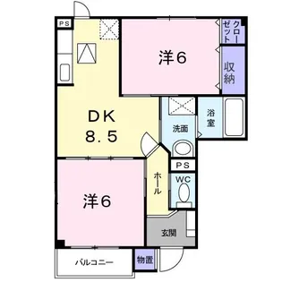プランドール【1階】の間取り