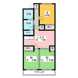 ぴあ21【2階】の間取り