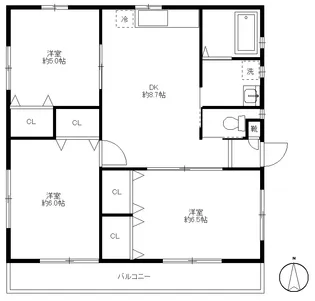 大久保コーポラスII【1階】の間取り