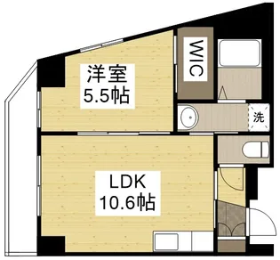 リーベンルミエール【5階】の間取り