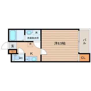 TROIS五輪【1階】の間取り