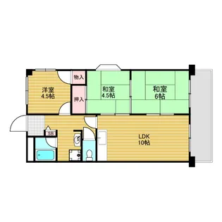 ハイツサンコー【5階】の間取り
