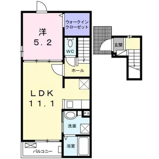 エトワール B【2階】の間取り