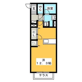 シャーメゾン六条【3階】の間取り