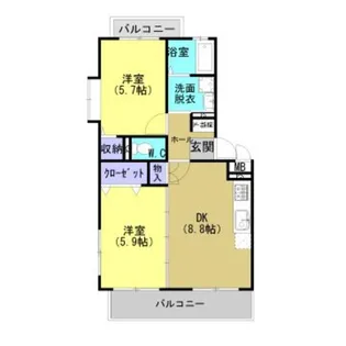 コーポラス桜【2階】の間取り