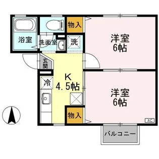 プレジール・エヌ【1階】の間取り