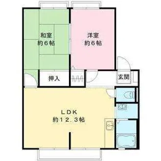 ドミール白沢 A【2階】の間取り