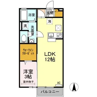 フルジェンテ太田II【1階】の間取り