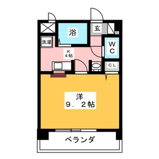 アミューズスクエア【3階】の間取り