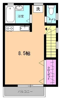 茂木アパート【0】【2階】の間取り