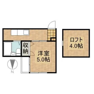 ヒルトップ三ツ沢【1階】の間取り