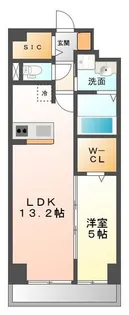 ラフォルテ甲子園【2階】の間取り