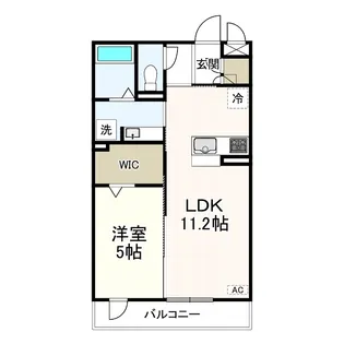 バラディー伏見【3階】の間取り