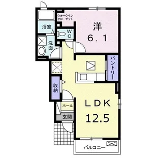 コットン ヴィラ・ノースII【1階】の間取り