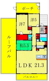 リライズガーデン西新井スカイレジデンス【16階】の間取り