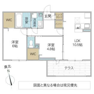 フローリア【1階】の間取り