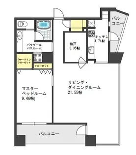 ザ・タワー大阪レジデンス【4階】の間取り