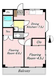 サニーコーポ【4階】の間取り