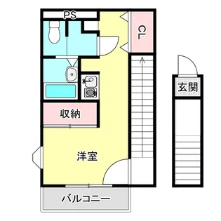 キャッスルエイト【2階】の間取り
