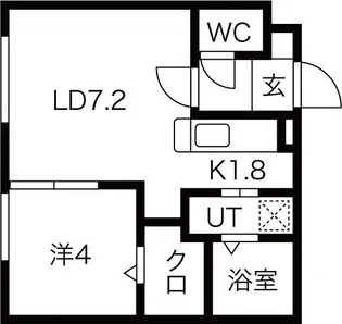Speranza KOTONI(スペランツァ琴似)【4階】の間取り