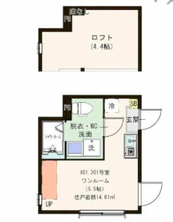ハーモニーテラス小岩EAST【1階】の間取り