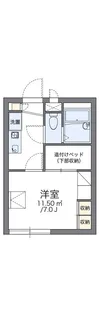 レオパレスWING下小鳥【2階】の間取り