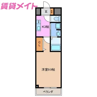 M’sII【3階】の間取り