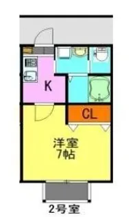 フェリオ葛城【1階】の間取り