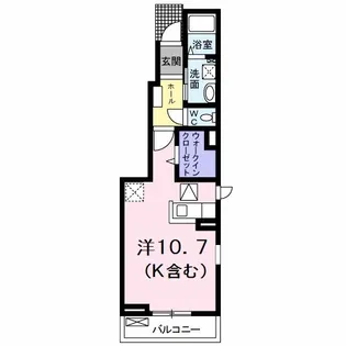 プリムローズ南浜 A【1階】の間取り