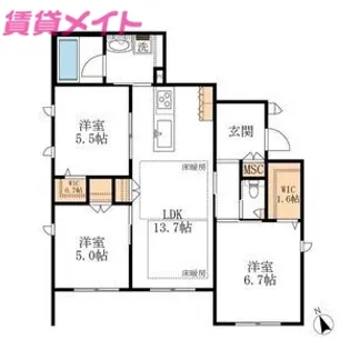 Casa MIO 363【1階】の間取り