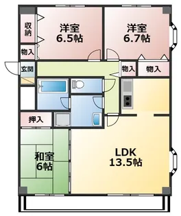 エクセリーナ浅間【5階】の間取り