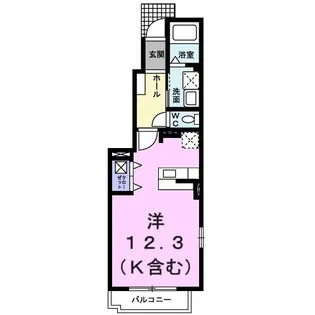 ル・ソレイル【1階】の間取り