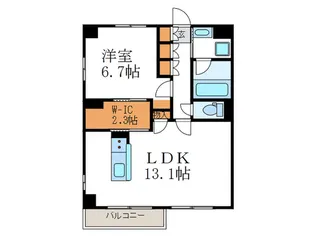 ハンタ-レジデンス【3階】の間取り