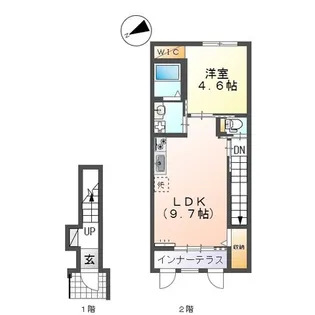 アイリスE【2階】の間取り