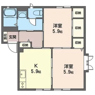 フローラ【1階】の間取り