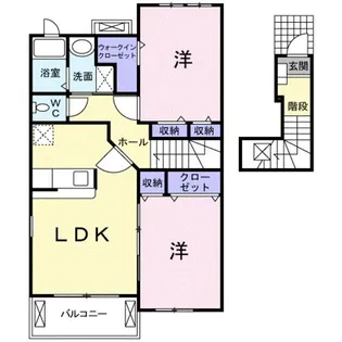 アドベントヒルズC【2階】の間取り