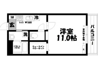 サラン金剛【3階】の間取り
