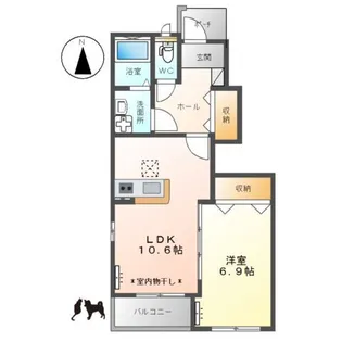 リーフ【1階】の間取り