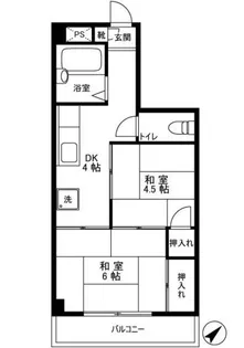 ハマースミス【3階】の間取り